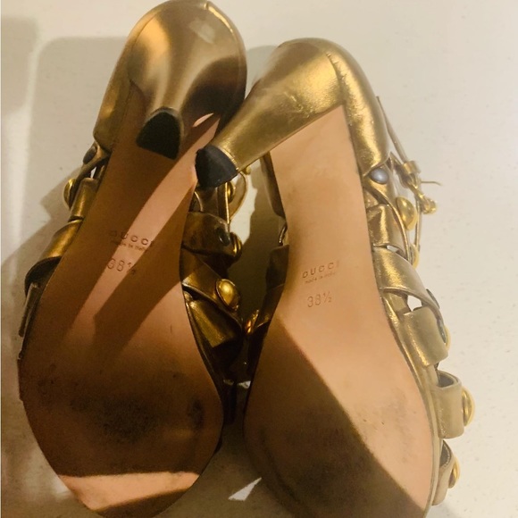 Gucci Gold Stud Ankle Bootie - Picture 5 of 5